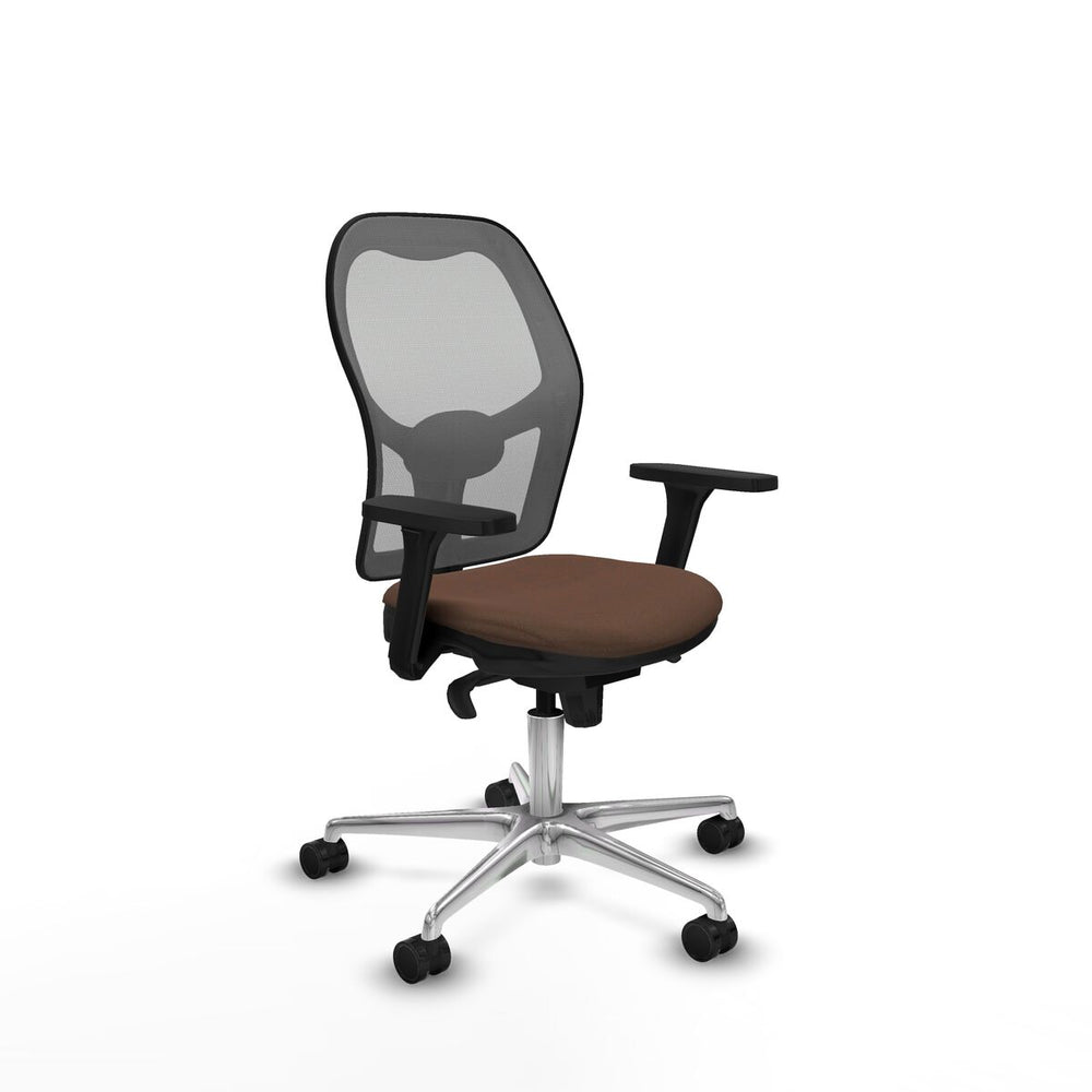 Sedia da Ufficio Piqueras y Crespo 3D086N0 Grigio Marrone scuro