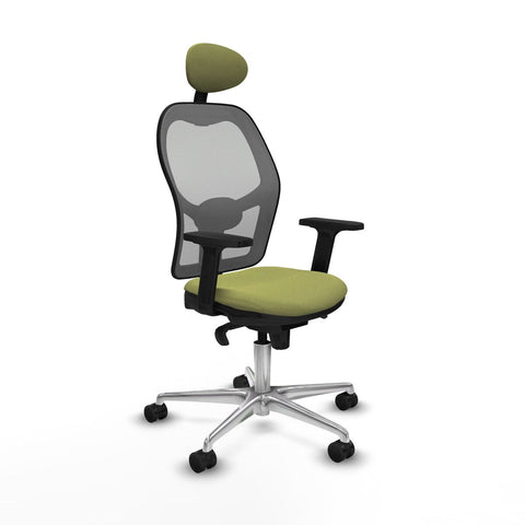 Silla de Oficina con Cabecero Piqueras y Crespo 2D086N1 Verde