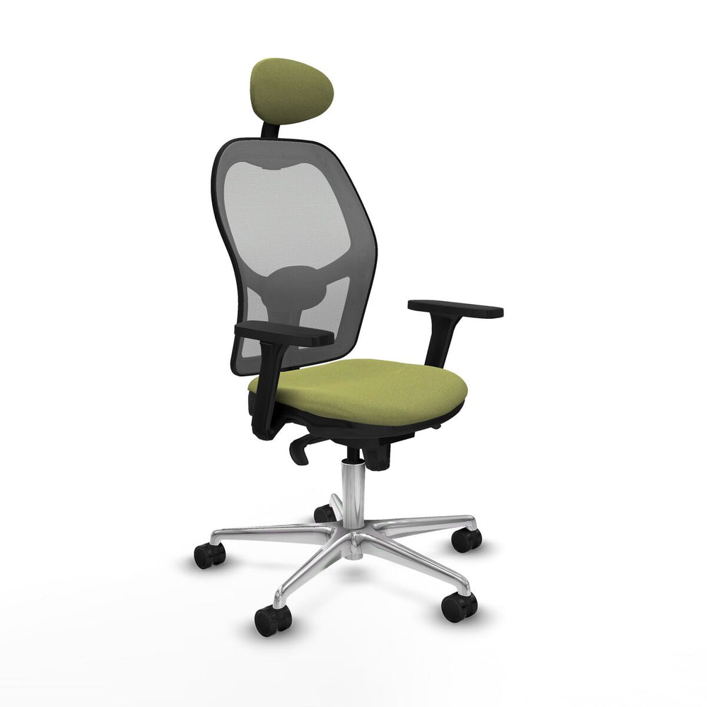 Sedia Ufficio con Poggiatesta Piqueras y Crespo 3D086N1 Verde
