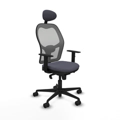 Sedia Ufficio con Poggiatesta Jorquera Piqueras y Crespo 1D036N1 Grigio scuro