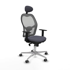 Sedia Ufficio con Poggiatesta Jorquera Piqueras y Crespo 1D086G1 Grigio scuro