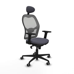 Silla de Oficina con Cabecero Piqueras y Crespo 2D036G1 Gris oscuro
