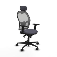 Sedia Ufficio con Poggiatesta Piqueras y Crespo 2D036N2 Grigio scuro