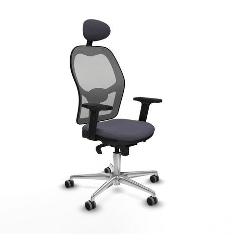 Sedia Ufficio con Poggiatesta Piqueras y Crespo 2D086G1 Grigio scuro