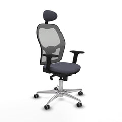 Office Chair with Headrest Piqueras y Crespo 2D086G1 Dark grey