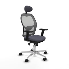 Sedia Ufficio con Poggiatesta Piqueras y Crespo 2D086N1 Grigio scuro