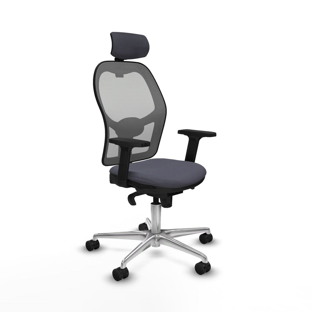 Sedia Ufficio con Poggiatesta Piqueras y Crespo 2D086N2 Grigio scuro