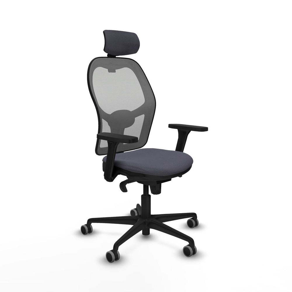 Silla de Oficina con Cabecero Piqueras y Crespo 3D036G2 Gris oscuro