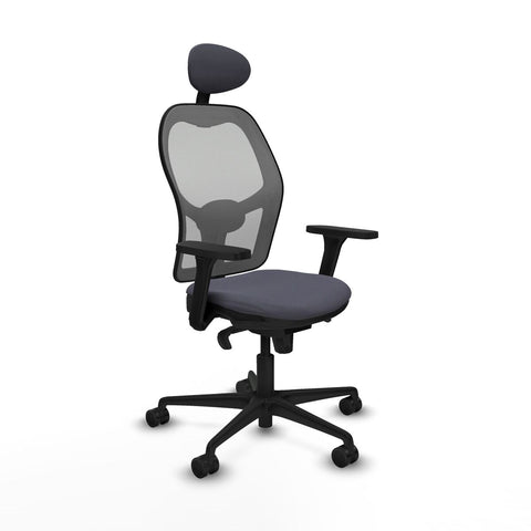 Sedia Ufficio con Poggiatesta Piqueras y Crespo 3D036N1 Grigio scuro