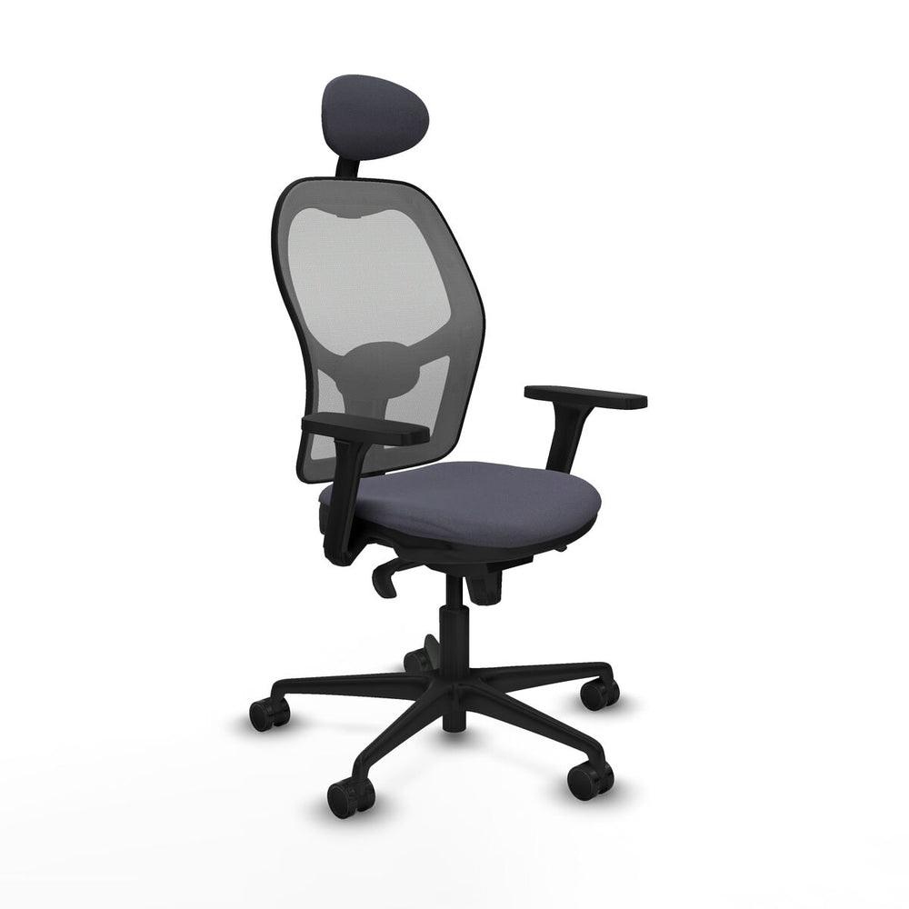 Sedia Ufficio con Poggiatesta Piqueras y Crespo 3D036N1 Grigio scuro
