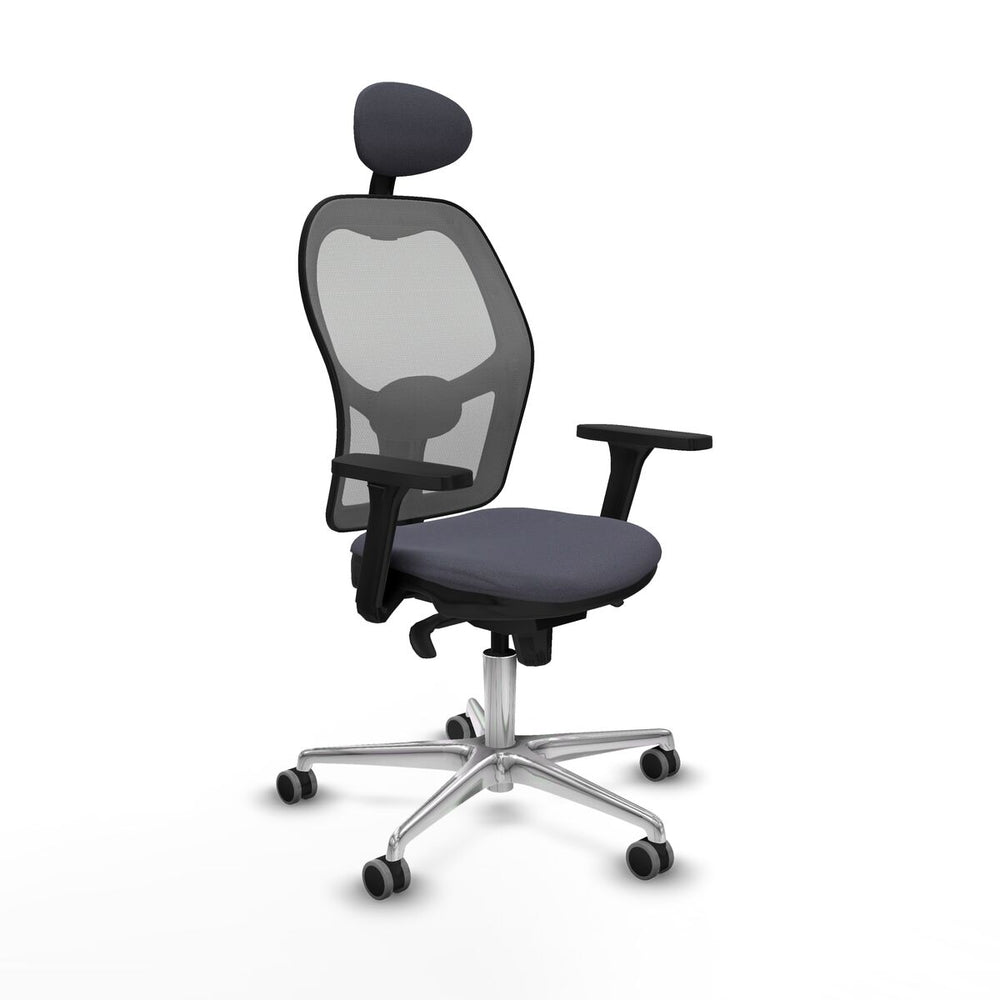 Sedia Ufficio con Poggiatesta Piqueras y Crespo 3D086G1 Grigio scuro