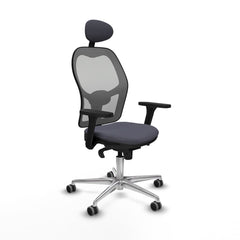 Sedia Ufficio con Poggiatesta Piqueras y Crespo 3D086G1 Grigio scuro