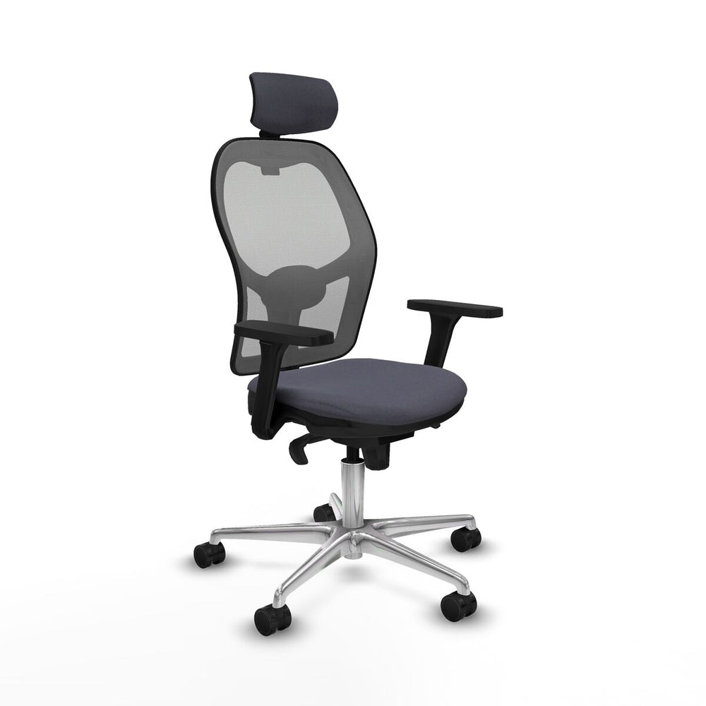 Sedia Ufficio con Poggiatesta Piqueras y Crespo 3D086N2 Grigio scuro