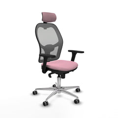 Sedia Ufficio con Poggiatesta Piqueras y Crespo 3D086G2 Rosa