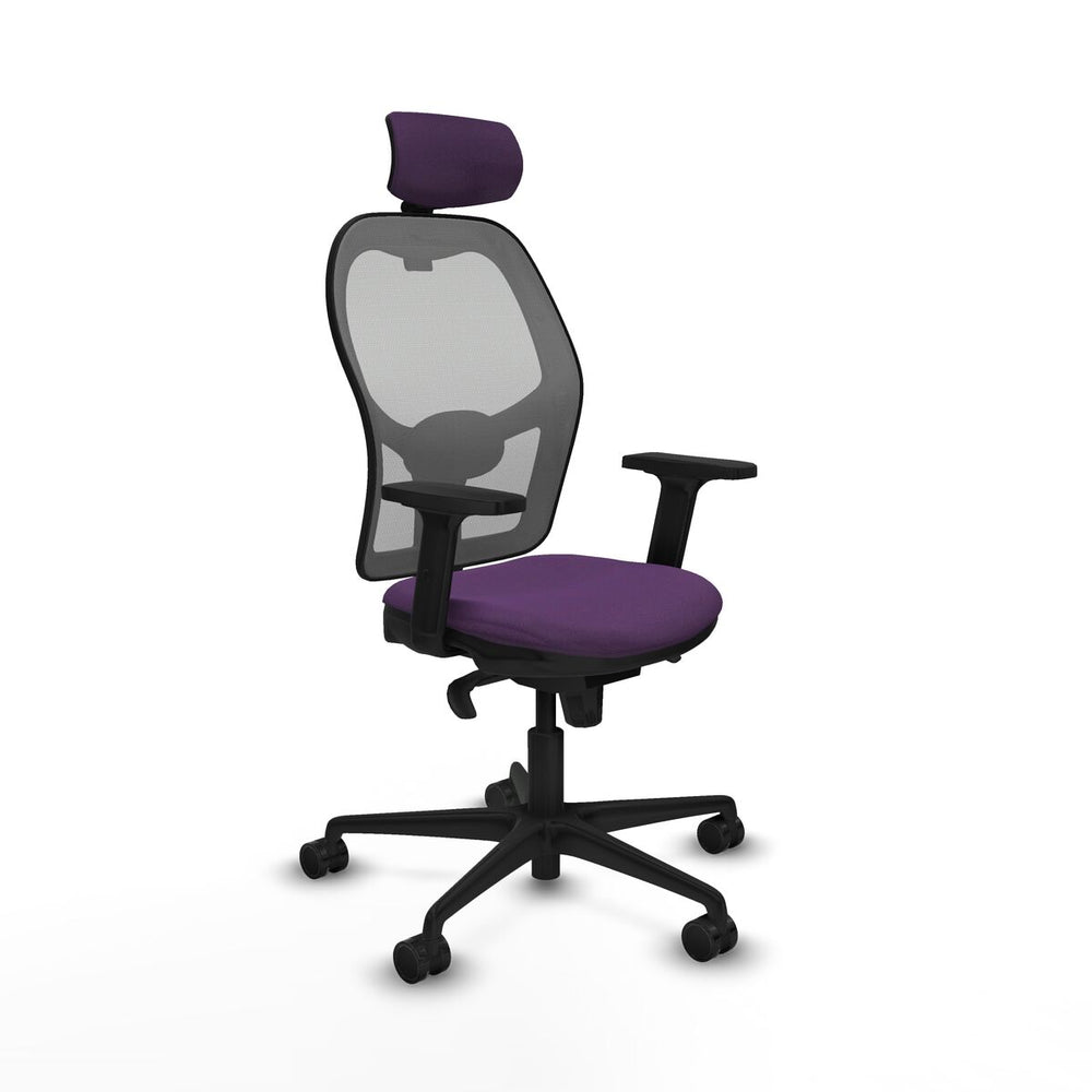 Sedia Ufficio con Poggiatesta Piqueras y Crespo 2D036N2 Viola
