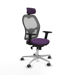 Sedia Ufficio con Poggiatesta Piqueras y Crespo 2D086G2 Viola