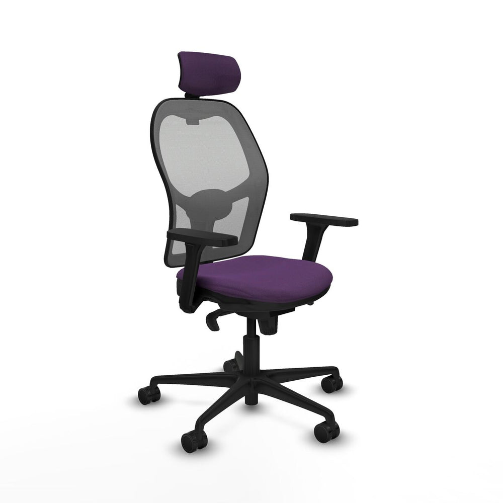 Sedia Ufficio con Poggiatesta Piqueras y Crespo 3D036N2 Viola