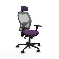 Sedia Ufficio con Poggiatesta Piqueras y Crespo 3D036N2 Viola