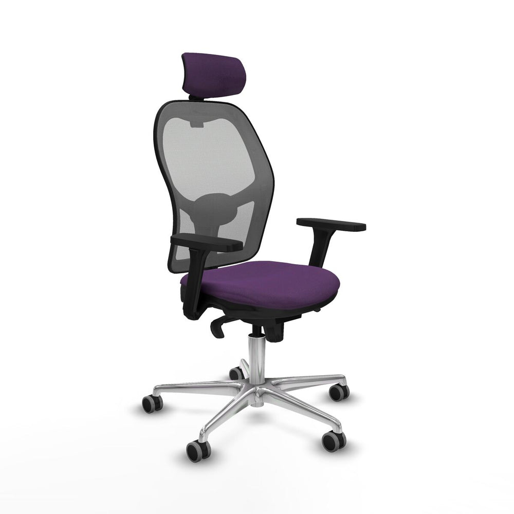Sedia Ufficio con Poggiatesta Piqueras y Crespo 3D086G2 Viola