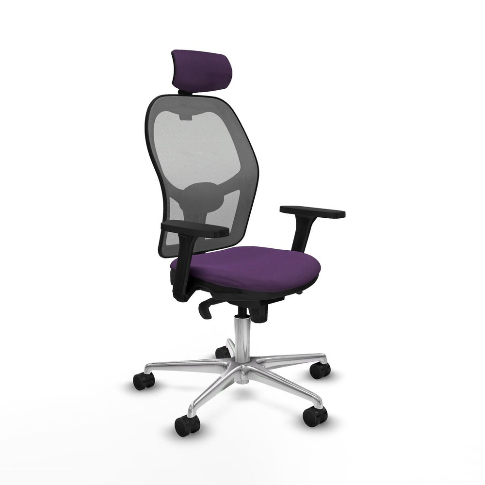Sedia Ufficio con Poggiatesta Piqueras y Crespo 3D086N2 Viola