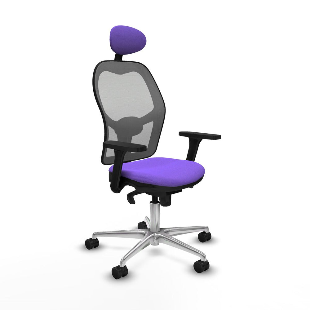 Sedia Ufficio con Poggiatesta Piqueras y Crespo 3D086N1 Lilla