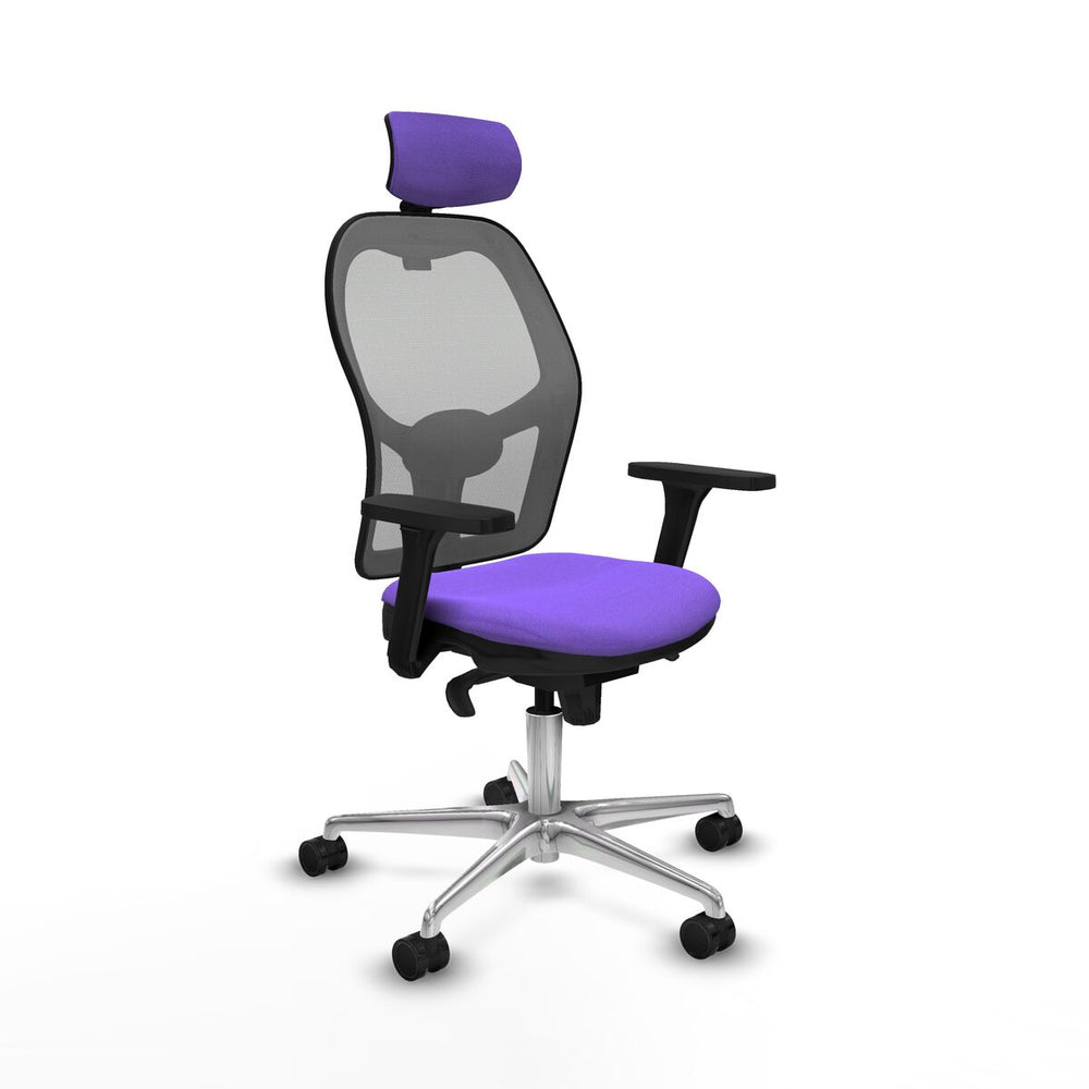 Sedia Ufficio con Poggiatesta Piqueras y Crespo 3D086N2 Lilla