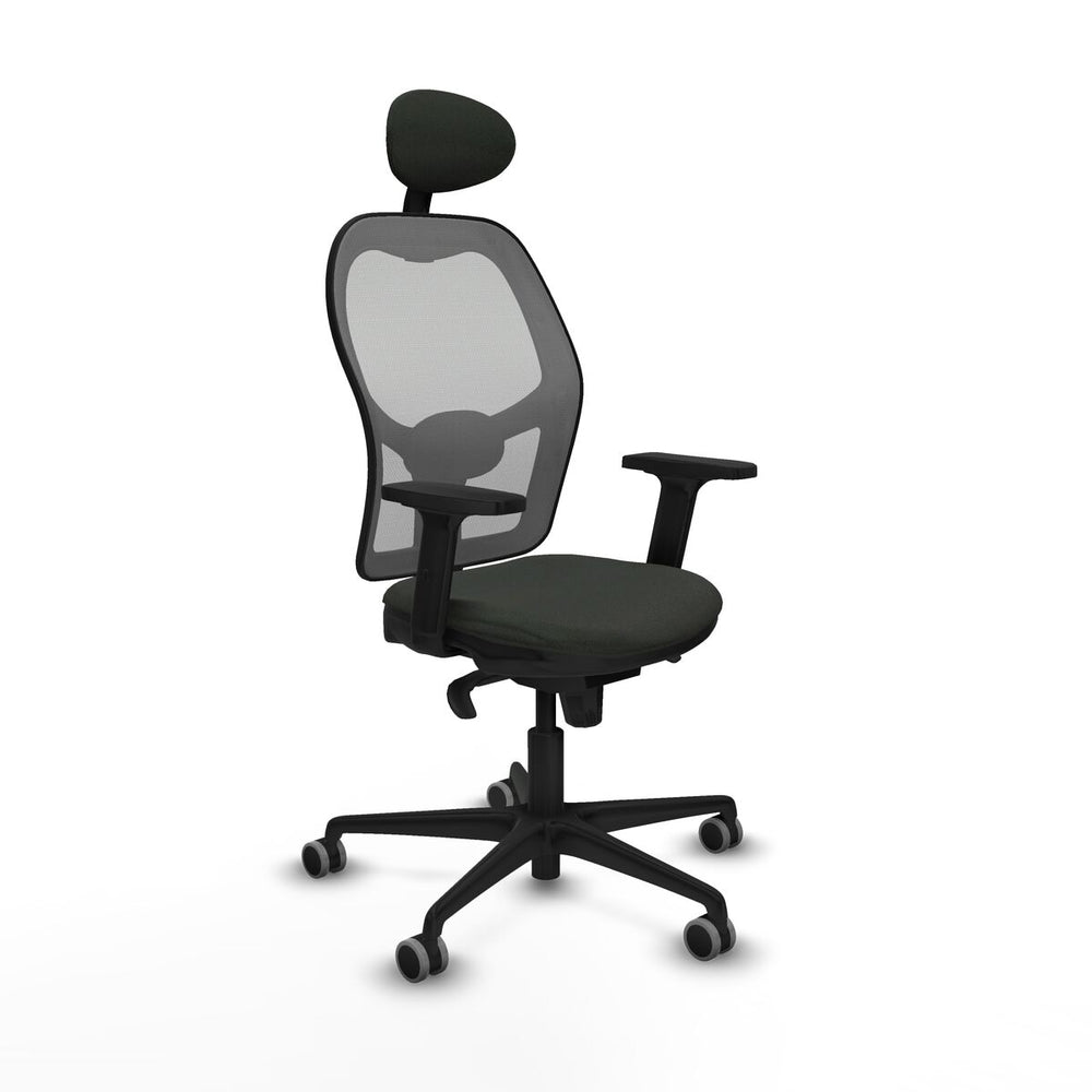 Sedia Ufficio con Poggiatesta Piqueras y Crespo 2D036G1 Nero