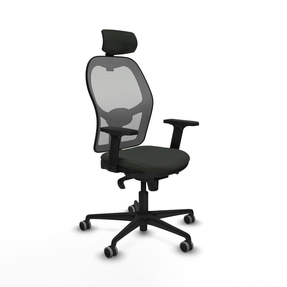 Sedia Ufficio con Poggiatesta Piqueras y Crespo 2D036G2 Nero