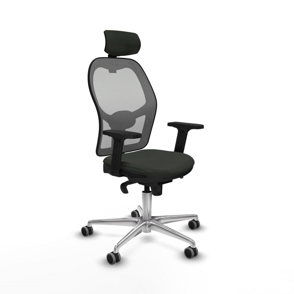 Sedia Ufficio con Poggiatesta Piqueras y Crespo 2D086G2 Nero