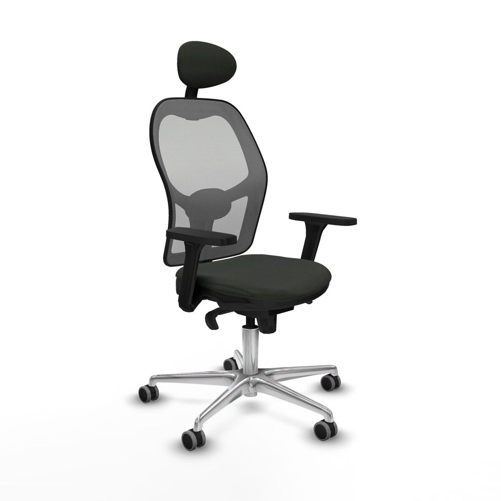 Sedia Ufficio con Poggiatesta Piqueras y Crespo 3D086G1 Nero
