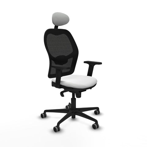 Sedia Ufficio con Poggiatesta Piqueras y Crespo 2D036G1 Bianco