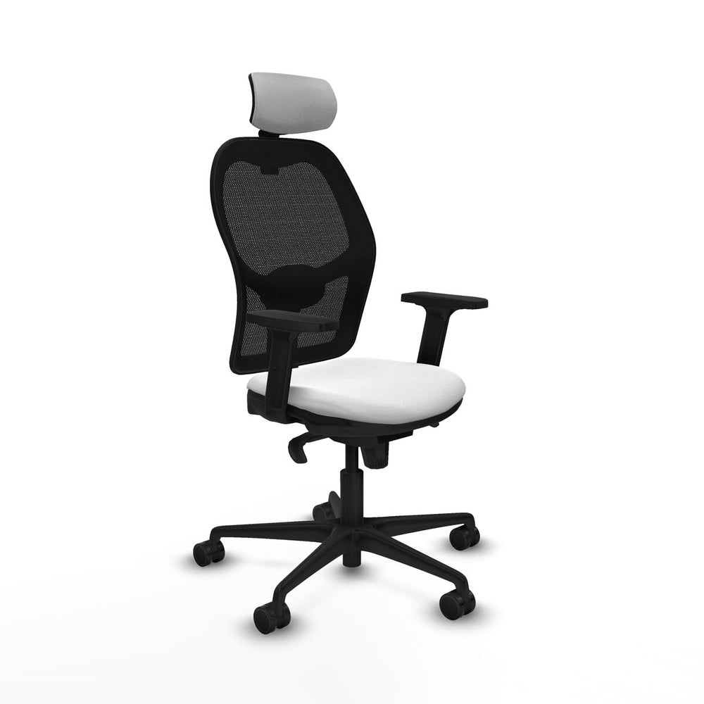 Sedia Ufficio con Poggiatesta Piqueras y Crespo 2D036N2 Bianco