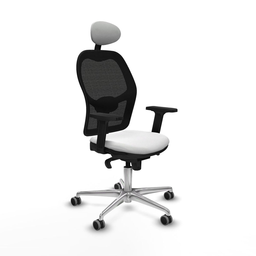 Silla de Oficina con Cabecero Piqueras y Crespo 2D086G1 Blanco