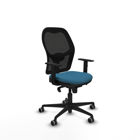 Silla de Oficina Piqueras y Crespo 1D036G0 Negro Verde petróleo