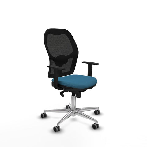 Silla de Oficina Piqueras y Crespo 1D086G0 Negro Verde petróleo