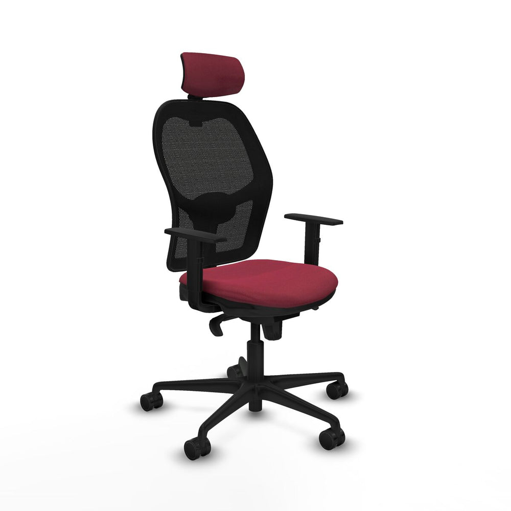 Silla de Oficina Piqueras y Crespo 1D036N2 Granate