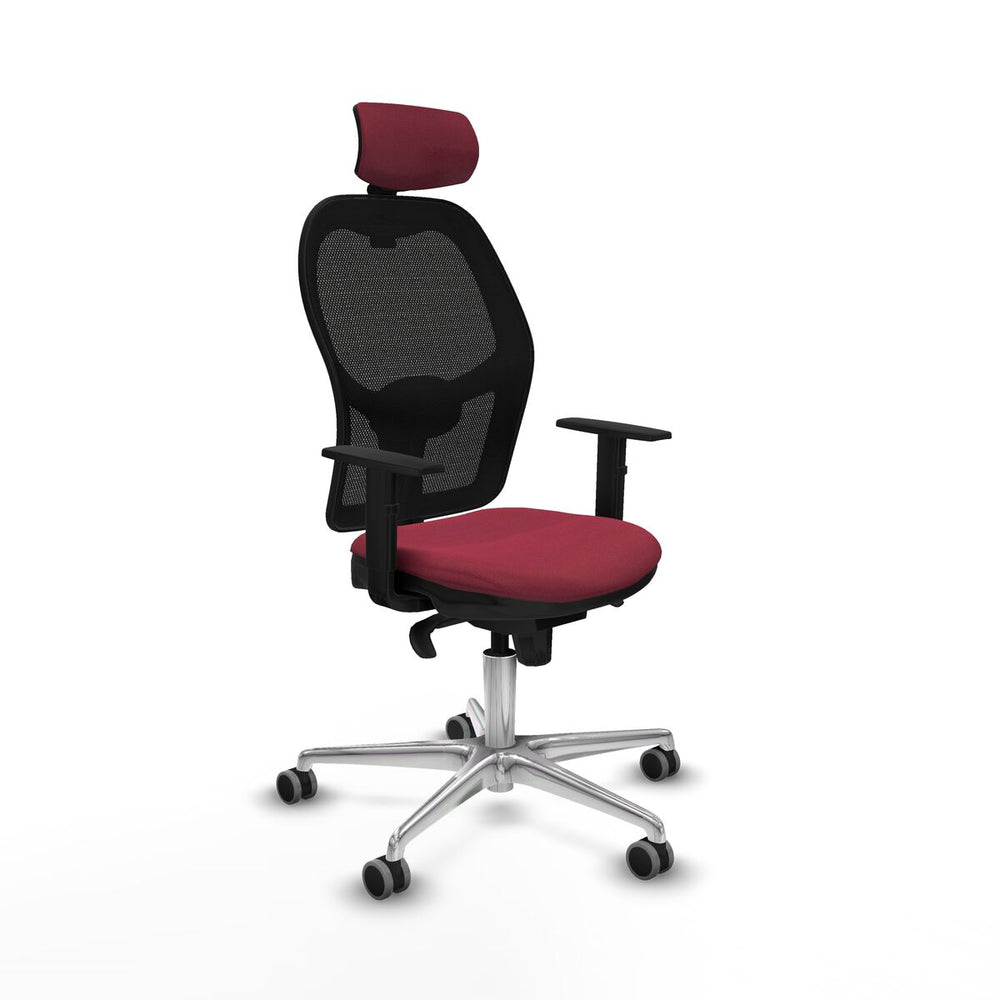 Sedia da Ufficio Piqueras y Crespo 1D086G2 Rosso Granato
