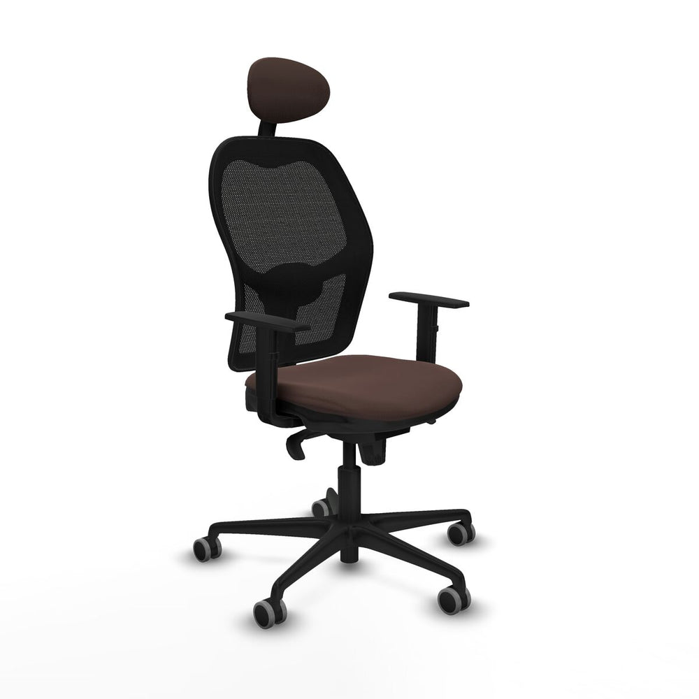 Sedia da Ufficio Piqueras y Crespo 1D036G1 Nero Marrone scuro