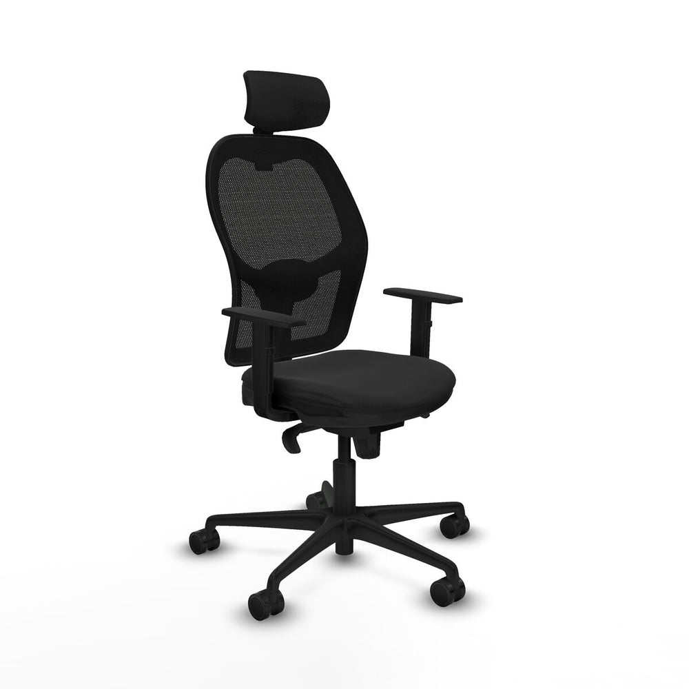 Sedia da Ufficio Piqueras y Crespo 1D036N2 Nero