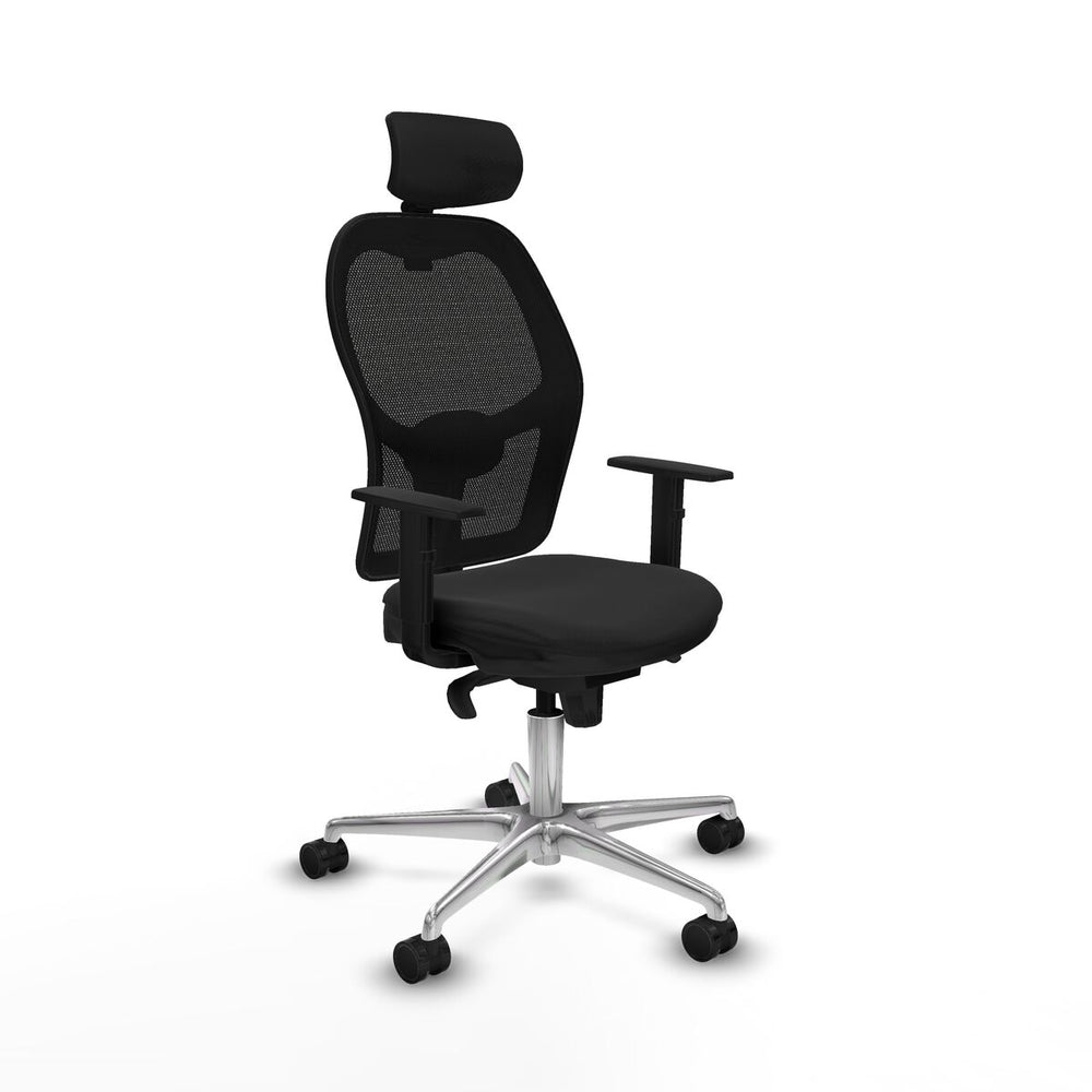 Sedia da Ufficio Piqueras y Crespo 1D086N2 Nero