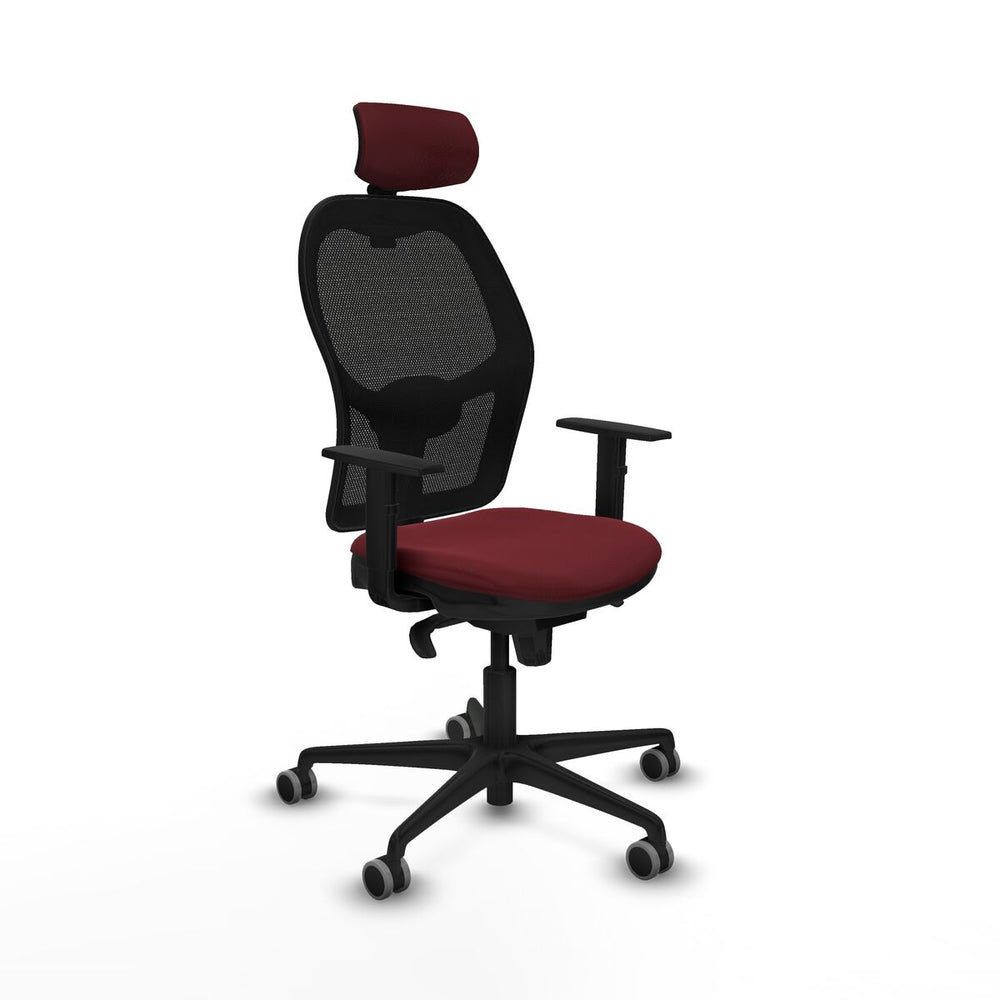 Sedia da Ufficio Piqueras y Crespo 1D036G2 Rosso Granato