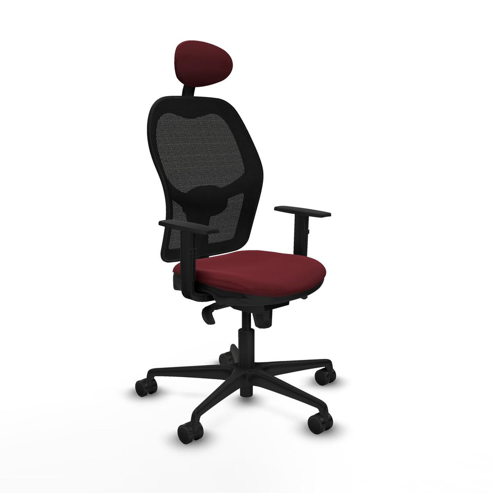 Sedia da Ufficio Piqueras y Crespo 1D036N1 Rosso Granato
