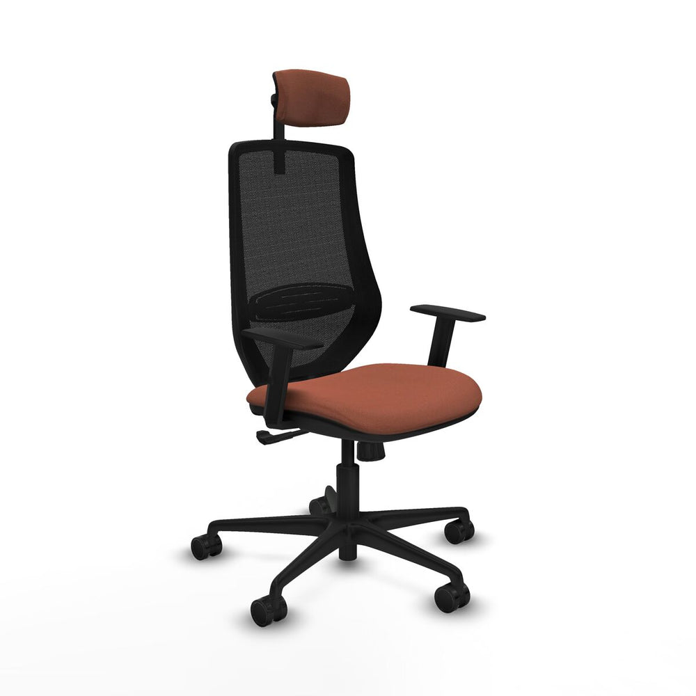 Sedia da Ufficio Piqueras y Crespo D036N2W Marrone Nero