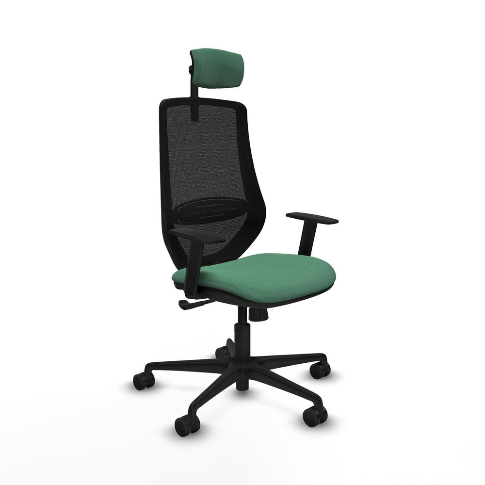 Sedia da Ufficio Piqueras y Crespo D036N2W Verde Smeraldo