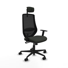 Sedia da Ufficio Piqueras y Crespo D036N2W Nero