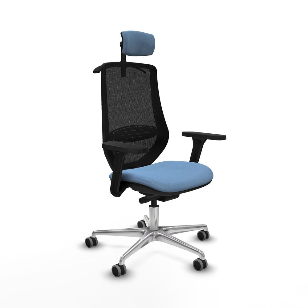Silla de Oficina con Cabecero Mardos traslack bali Piqueras y Crespo D086G2H Azul cielo
