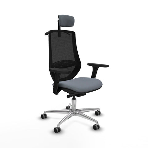 Office Chair with Headrest Mardos traslack bali Piqueras y Crespo D086G2H Grey