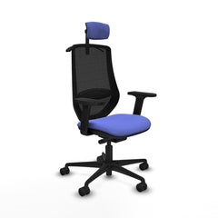 Sedia Ufficio con Poggiatesta Mardos traslack bali Piqueras y Crespo D036N2H Azzurro Chiaro