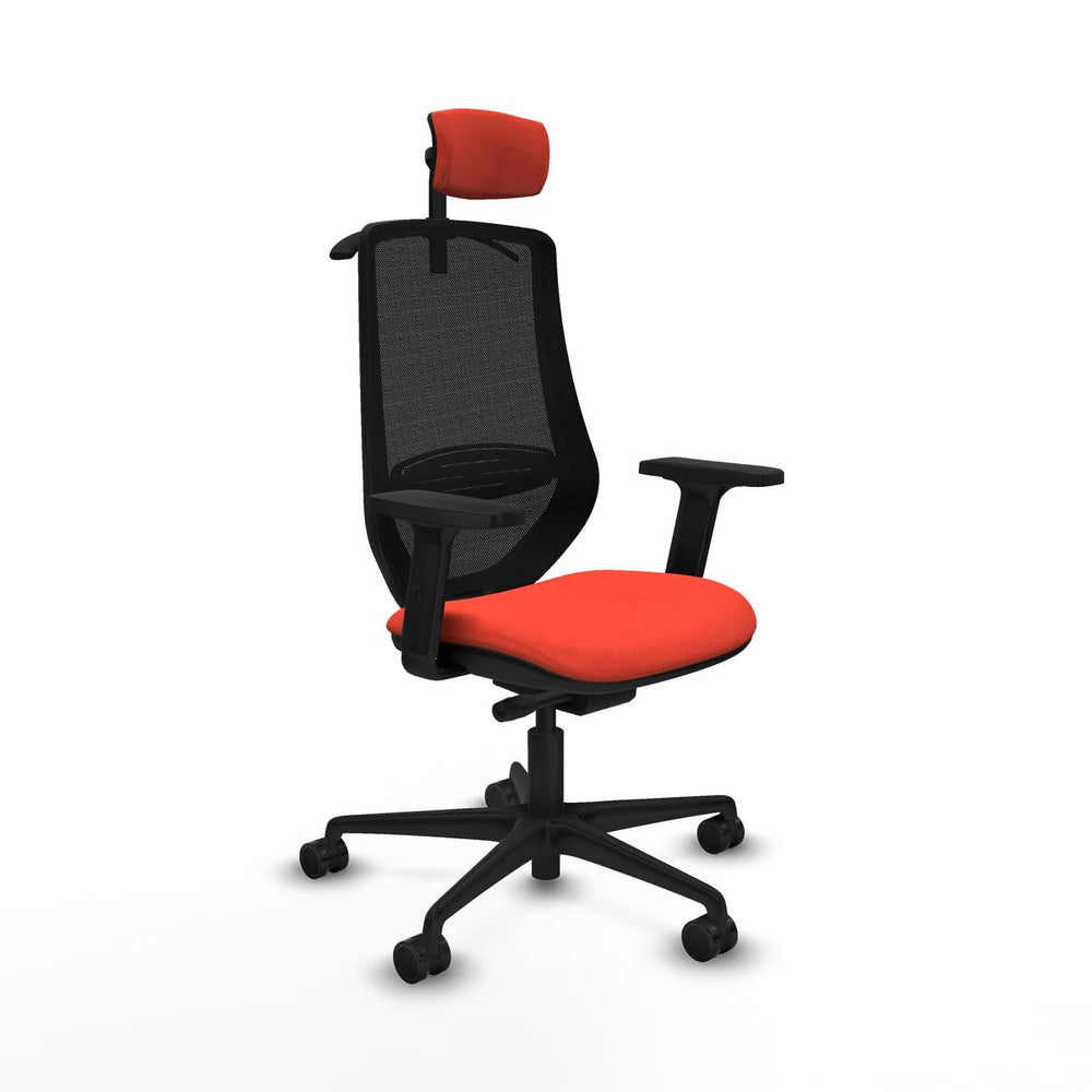 Sedia Ufficio con Poggiatesta Mardos traslack bali Piqueras y Crespo D036N2H Arancione scuro
