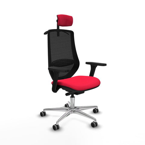 Office Chair with Headrest Mardos traslack bali Piqueras y Crespo D086G2H Red